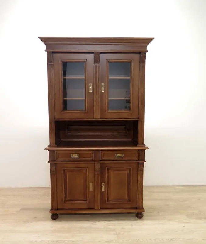 Letzte Chance Premium Buffetschrank Weichholz – Landhausstil, 2-teilig, Handarbeit