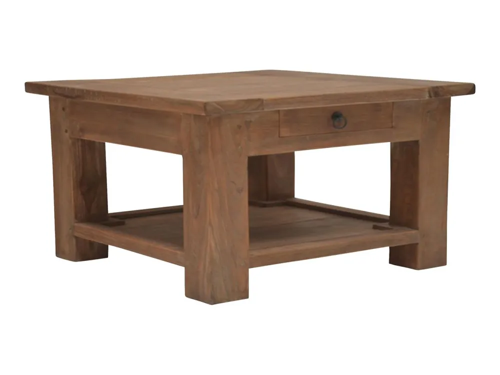 Couchtisch Java mit Unterbrett aus recyceltem Teak Meistverkauft