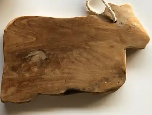 Frühstückbrettchen Teakholz Tiermotive Ausverkauf