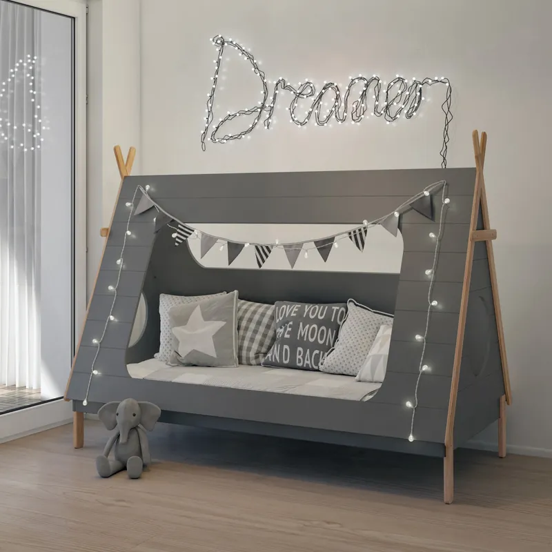 Jetzt Kaufen Kinderbett Zelt grau
