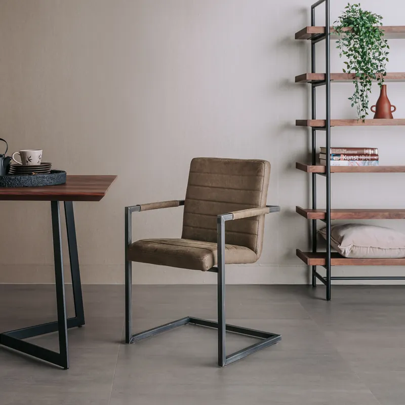 Armlehnstuhl ROCCA Esszimmer Stuhl mit Metallfuß Markenprodukt