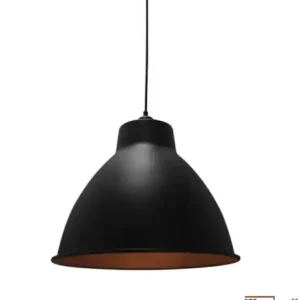 Expressversand "Dome" hängender lampenschirm aus metall in schwarz