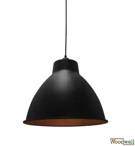 Expressversand "Dome" hängender lampenschirm aus metall in schwarz