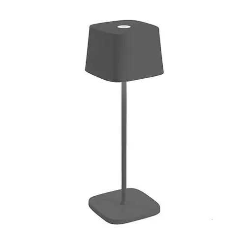 Tischlampe "Ofelia" aus Aluminium in Anthrazit 29cm Höhe Finale Aktion
