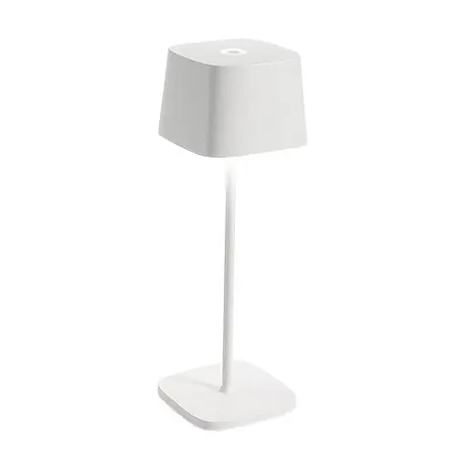 Tischlampe "Ofelia" aus Aluminium in weiß 29cm Höhe Preis Gesenkt