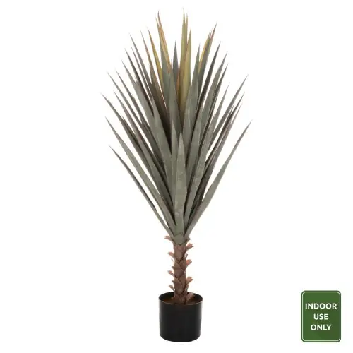 DEKORATIVE SYNTHETISCHE PFLANZE IM TOPF SISAL AGAVE 120Hcm Neu
