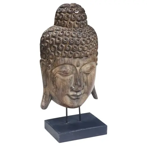 Solange Der Vorrat Reicht TISCHDEKORATION BUDDHA ALBASIA HOLZ 32Χ30Χ65