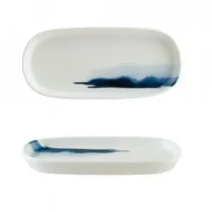 Ovaler Teller "Bonna Blue Wave" 10cm 12 set Aktuell