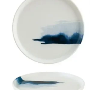 Flacher Teller "Bonna Blue Wave" 22cm 6 set Ausverkauf