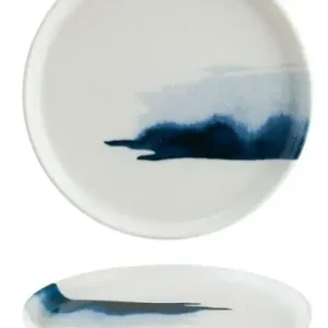 Zertifiziert Flacher Teller "Bonna Blue Wave" 28cm 6 set
