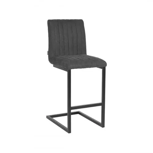 Sale Barhocker Milo 41x53x100 cm Anthrazit-Webart | Schwarzes Metall