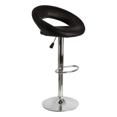 Sofort Bestellen Barhocker Rea mit edlem design in schwarz und chromgestell