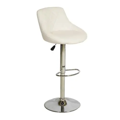 Moderner Barhocker "Rose" mit bequemen Polster in weiß Top-Seller