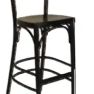 Vintage-barhocker aus buche im farbton "wenge" Abverkauf