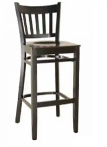 Barhocker aus buchenholz im farbton „wenge“ Neuheit