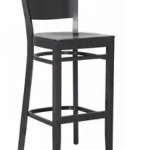 Klassischer barhocker aus buche im farbton "wenge" Neu