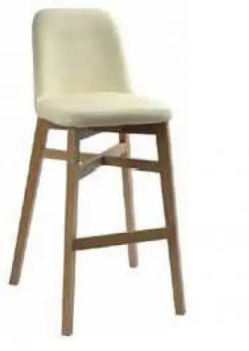 Bestseller Barhocker mit bequemen sitz aus hellem stoff