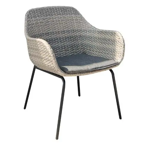 Outdoor Wickersessel "Bree" aus Aluminium in natürlich beige Bestpreis