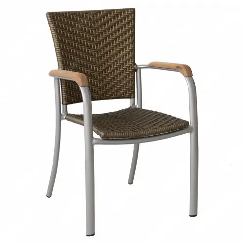 ARUBA Aluminium Stapelsessel in Mokka Angebot