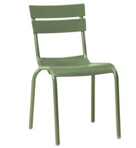 Angebot Aluminium Stuhl "Elvi" in olivgrün