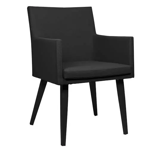 Aluminium Sessel "Muno" und Stoffpolster in schwarz Schneller Versand