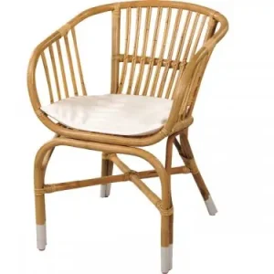 Sessel mit Armlehne in natürlichem Rattan Rabatt