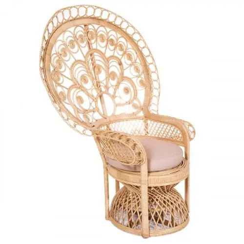 Sessel "Emmanuela" aus natürlichem Rattan Highlight