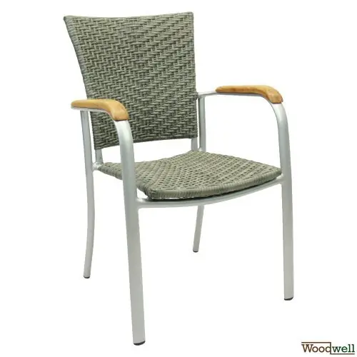 ARUBA Aluminium Stapelsessel in Quarz Neue Kollektion