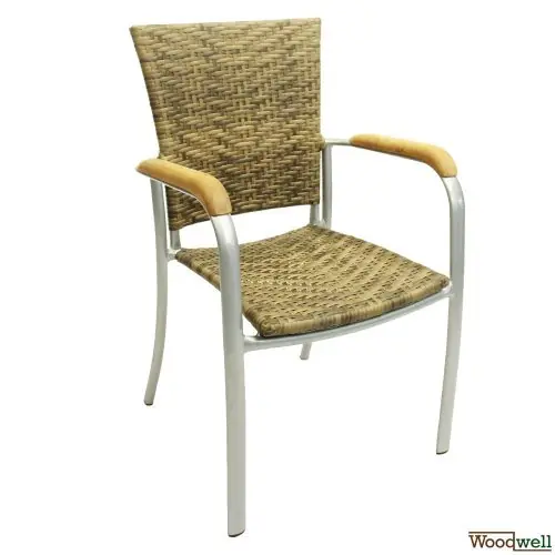 Saisonangebot ARUBA Aluminium Stapelsessel in Elfenbein
