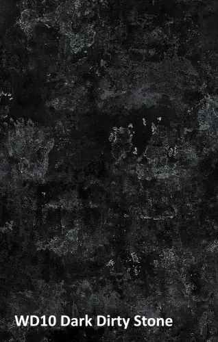 Ausverkauf HPL- Tischplatte ,,WD10 Dark Dirty Stone“ in Marmoroptik 70x70 cm, dicke 12mm