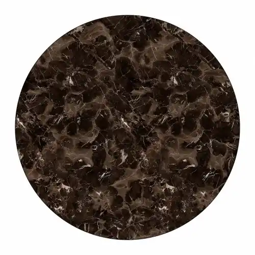 Heißes Angebot HPL TISCHPLATTE MARMOR BRAUN Φ60 cm, DICKE 12mm