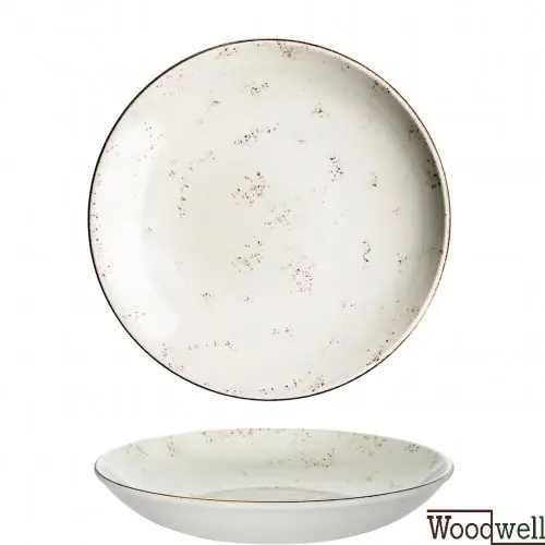 Wochenendangebot Salat Schale "Bonna Grain" 25cm-1300cc 6 Set weiß