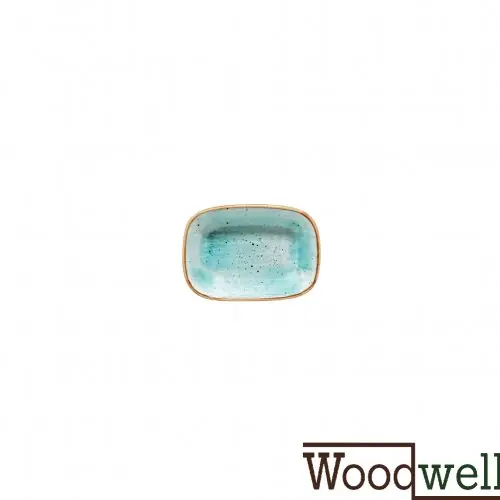 Highlight Rechteckige Teller "Bonna Aura Aqua" 12 cm 12 set