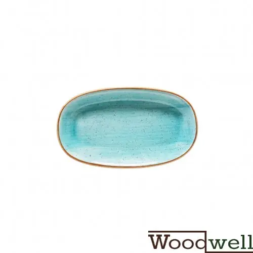 Markenware Oval Teller "Bonna Aura Aqua" 34 cm 6 set