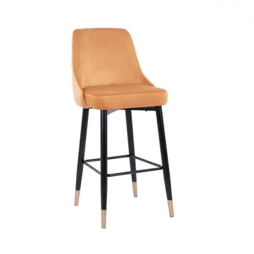 Neu Barhocker Serenity aus Samt in Farbe Gold
