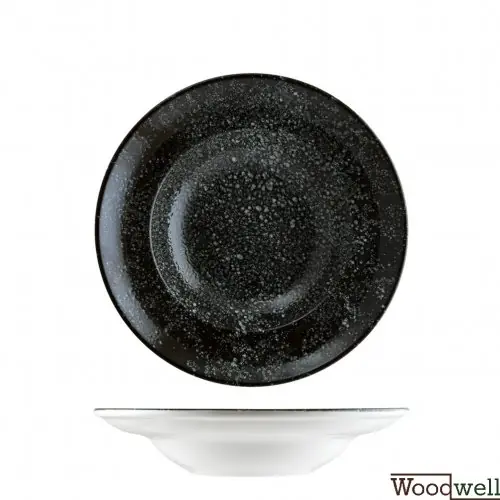 Pastateller "Bonna Cosmo Black" 28cm-400cc 6 Set schwarz Preisknaller