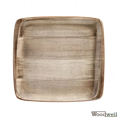 Quadratischer Teller "Bonna Aura Terrain" - 27x25cm 6 Set Neue Ware