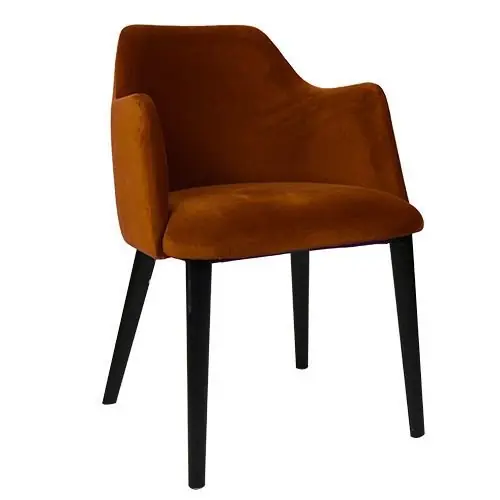 Stuhl "Ivy" aus Samt in Terracotta Heißes Angebot