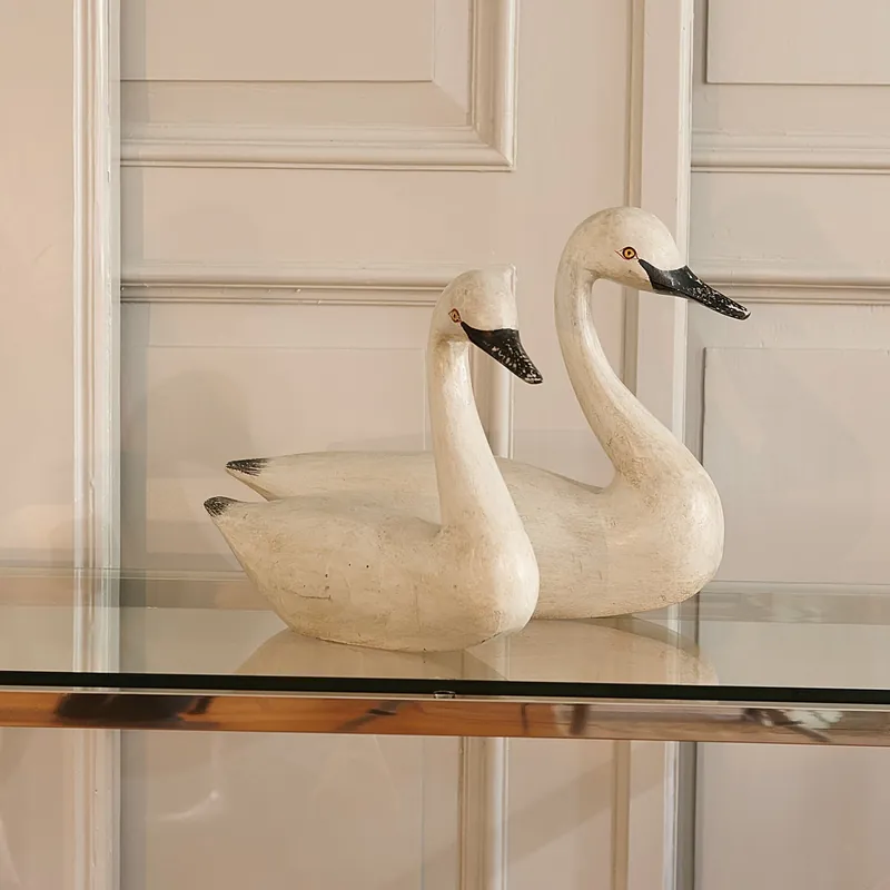 Deko-Schwäne 2er Set Cygne Sichere Zahlung
