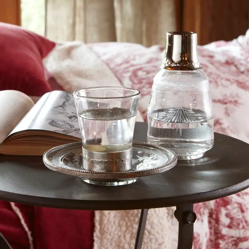 Preisknaller Flasche mit Glas Clarissa