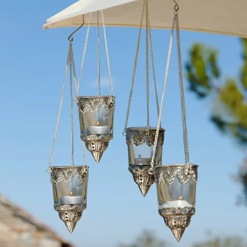 Sichere Zahlung Windlichter 4er Set Céleste