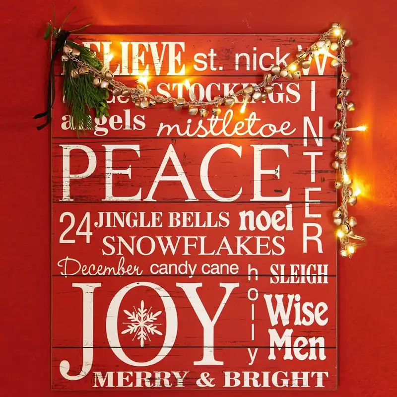 Schnäppchen Dekoboard Merry & Bright