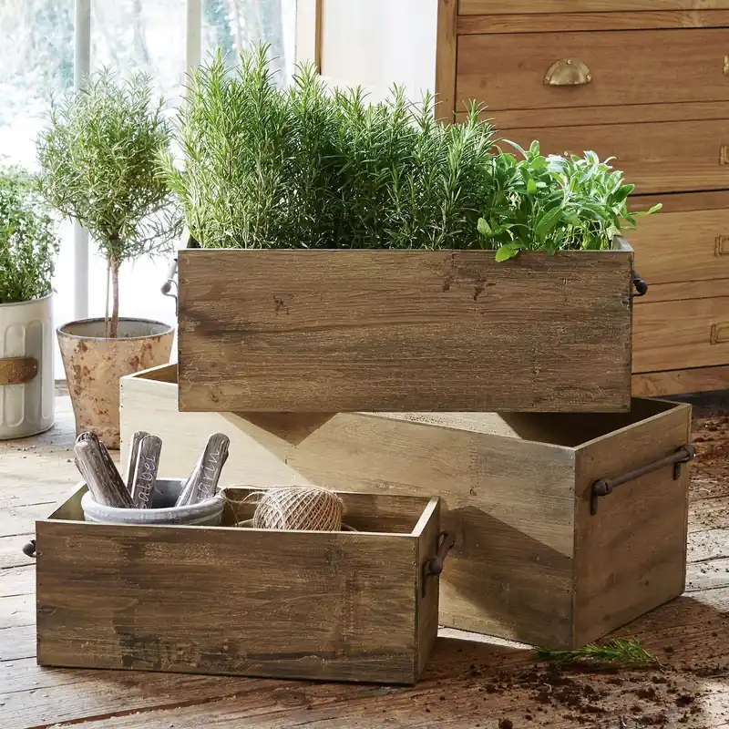 Holzkiste 3er Set Mell Begrenztes Angebot