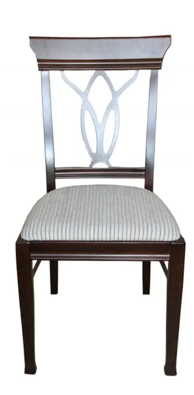 Saisonangebot Casa Padrino Biedermeier Esszimmer Stuhl ohne Armlehne Beige / Braun - Möbel Restaurant Hotel Gastronomie Bestuhlung