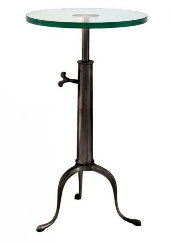 Beliebt Casa Padrino Designer Luxus Industrial Design Beistelltisch Höhenverstellbar Bronzefarben Höhe: 63 - 76 cm, Durchmesser 40 cm - Edelstahl Tisch - Telefontisch Industrie Design - Luxus Qualität