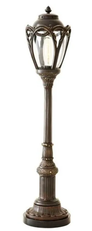 Must-Have Casa Padrino Luxus Standleuchte Messing Massiv Lincoln Park - Leuchte Lampe - Tischleuchte Tischlampe