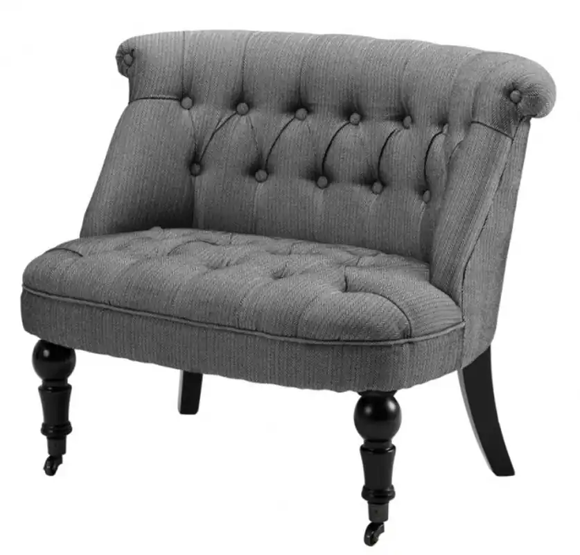 Luxus Barock Salon Sessel Paris mit Fischgratmuster schwarz/weiss aus der Luxus Kollektion von Casa Padrino - Hotel Cafe Restaurant Möbel Einrichtung Neu
