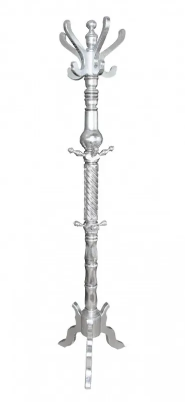 Casa Padrino Barock Garderoben Ständer Silber - Barock Möbel Markenware