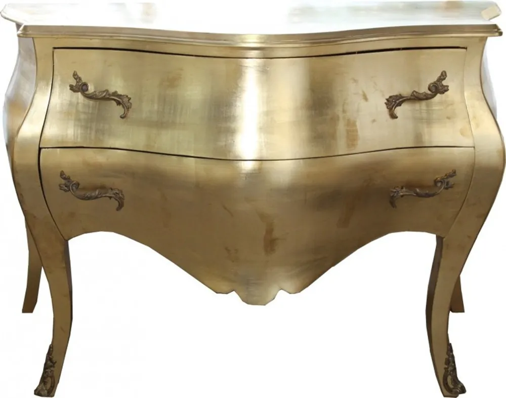 Casa Padrino Barock Kommode Gold - Handgefertigt aus Massivholz Wochenendangebot