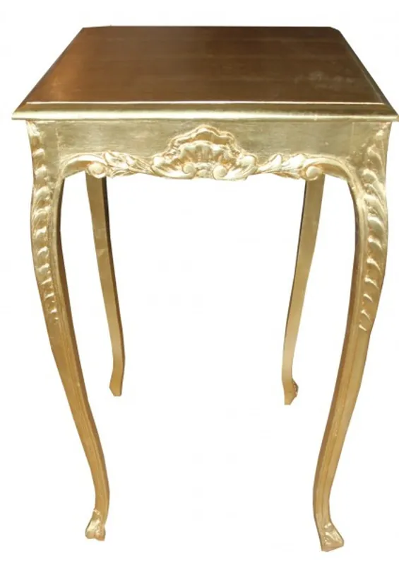 Casa Padrino Barock Bar Tisch Gold Höhe: 112 cm Breite: 60 cm - Antik Möbel Begrenztes Angebot